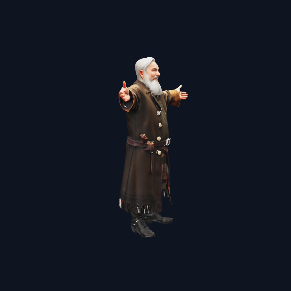 Wise Old Man Character model pack